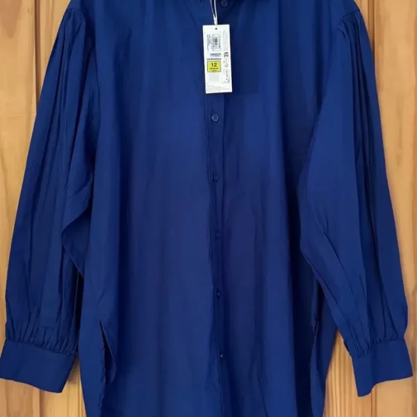 Women’s blue oversized shirt from Marks & Spencer size 22