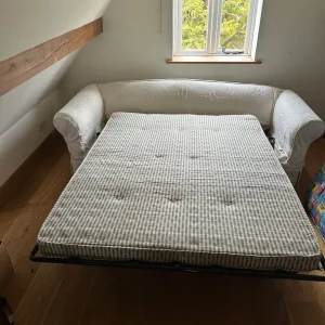 Cream Cotton Sofa Bed