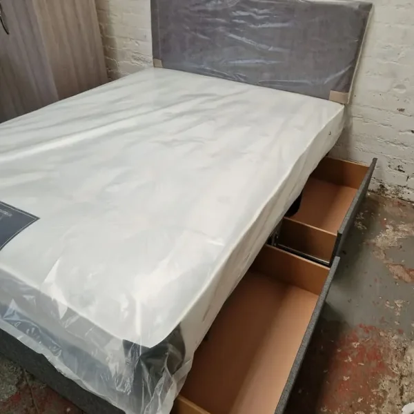 Double Divan Bed with Mattress – Ready to Use