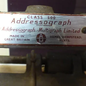 Vintage Addressograph Class 500