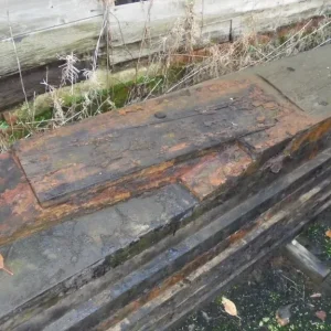 Reclaimed Pitch Pine Boards 7m Long - Image 3