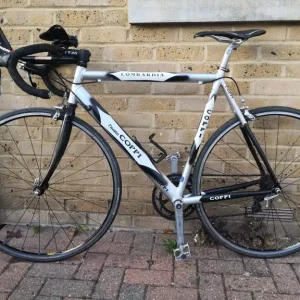 XL 58cm Fausto Coppi Lombardia Mens Road Bike with Carbon Aerobars - Image 2