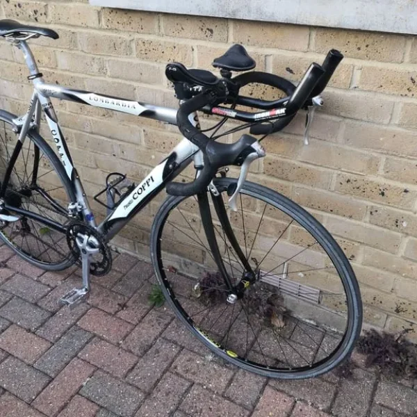 XL 58cm Fausto Coppi Lombardia Mens Road Bike with Carbon Aerobars