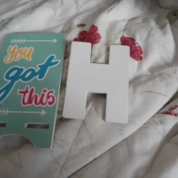 Wooden phone and tablet stand