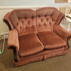 Vintage red couch