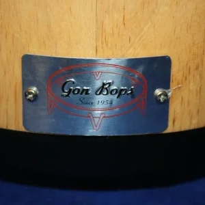 Gon Bops Fiesta Bongo 7in and 8.5in Natural with Black Hardware - Image 4
