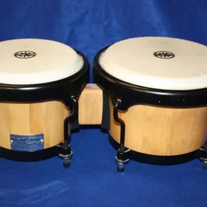 Gon Bops Fiesta Bongo 7in and 8.5in Natural with Black Hardware