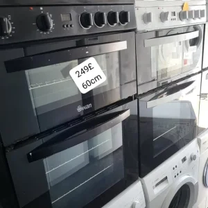 Swan 60cm Double Oven Electric Cooker Ceramic Hob