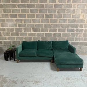 Izzy Left or Right Chaise Sofa – Jade Smart Cotton - Image 2