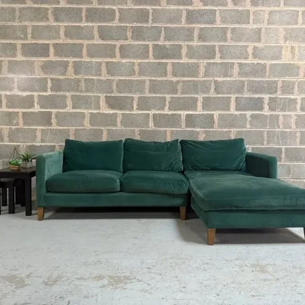 Izzy Left or Right Chaise Sofa – Jade Smart Cotton