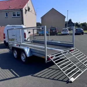10ft x 5.6ft Twin Axle Quad Transporter with 60cm Mesh Sides