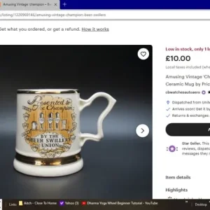 Vintage small beer mug