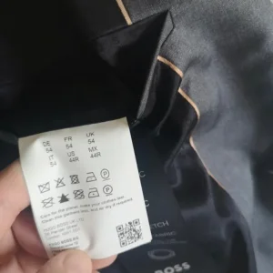 BOSS ONE The Suit Super120 Finest Italian Wool Dark Grey Blazer 44R Regular fit - Image 7