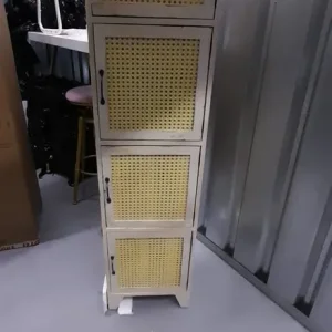 New solid wood 4 door square accent cabinet - Image 2