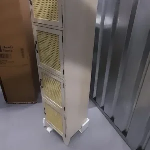 New solid wood 4 door square accent cabinet