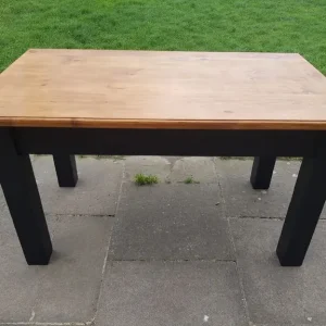 Reclaimed Black Rustic Farmhouse Dining Table - Image 2