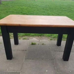 Reclaimed Black Rustic Farmhouse Dining Table - Image 5