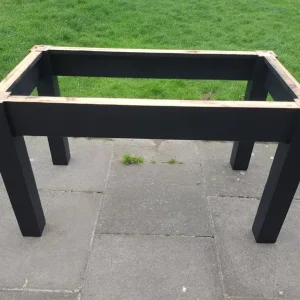 Reclaimed Black Rustic Farmhouse Dining Table - Image 6