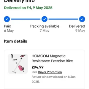 Brand new exercise bike