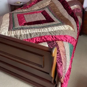 Velvet Patchwork Bedspread