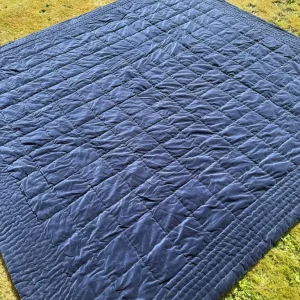 Navy bedspread M&S XL, never used - Image 4