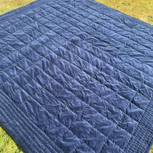 Navy bedspread M&S XL, never used - Image 5