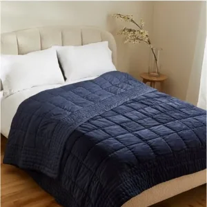 Navy bedspread M&S XL, never used