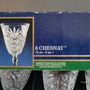 Set of 6 Chesnay Crystal Glasses - Image 6