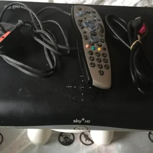Sky Plus HD box with remote and accessories