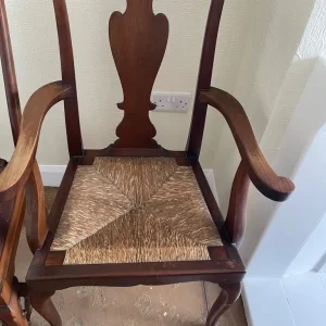 Wooden chair with arms