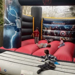 bouncy castle Avengers 12x14 with blower - Image 2
