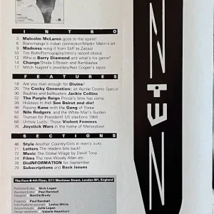 The Face Magazine – Issue No. 53 – September 1984 - Image 2