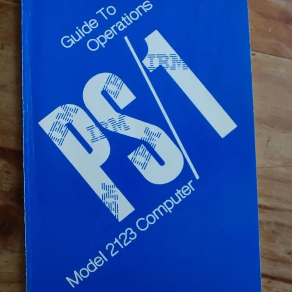 Guide to Operations PS/1 Model 2123 Computer Manual 1992