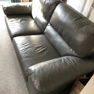 Harvey’s leather sofa - Image 3