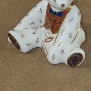 Very Rare Royal Crown Derby Graduate Bear Paperweight - Image 5