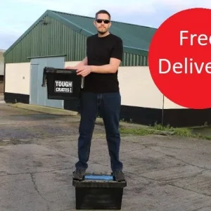 Storage Boxes 60L Heavy Duty Plastic Crates