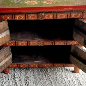 old wooden Chinese cabinet. - Image 4