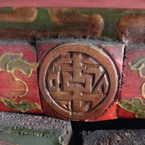 old wooden Chinese cabinet. - Image 5