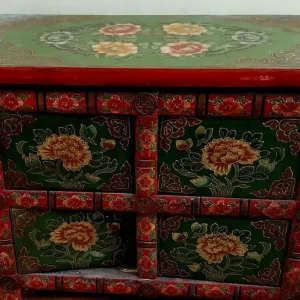 old wooden Chinese cabinet.
