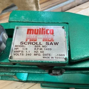 MULTICO Scroll saw and Tenon Saw - Image 3