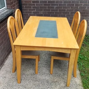 Dining table with 4 chairs - Image 2