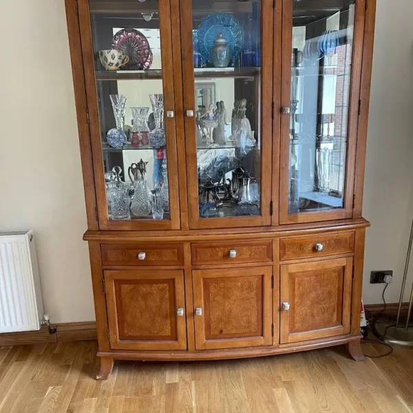 Solid Wood & Glass Display Cabinet