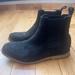 AllSaints Rhett Sued Chelsea Boots Mens UK 8 Black Leather - Image 2