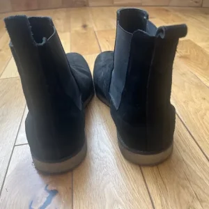 AllSaints Rhett Sued Chelsea Boots Mens UK 8 Black Leather - Image 3