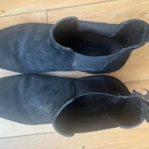 AllSaints Rhett Sued Chelsea Boots Mens UK 8 Black Leather - Image 4