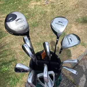 Men’s Golf Clubs Driver 3 & 7 Woods 3-9 Irons Pitching Wedge Putter Hippo Cart Bag - Image 6