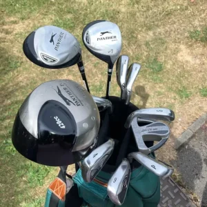 Men’s Golf Clubs Driver 3 & 7 Woods 3-9 Irons Pitching Wedge Putter Hippo Cart Bag - Image 7