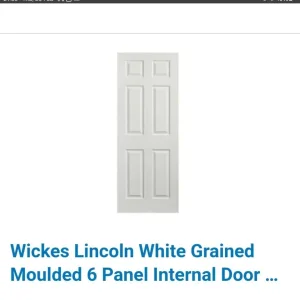 Internal 6 Panel Door 1981 x 610mm Free