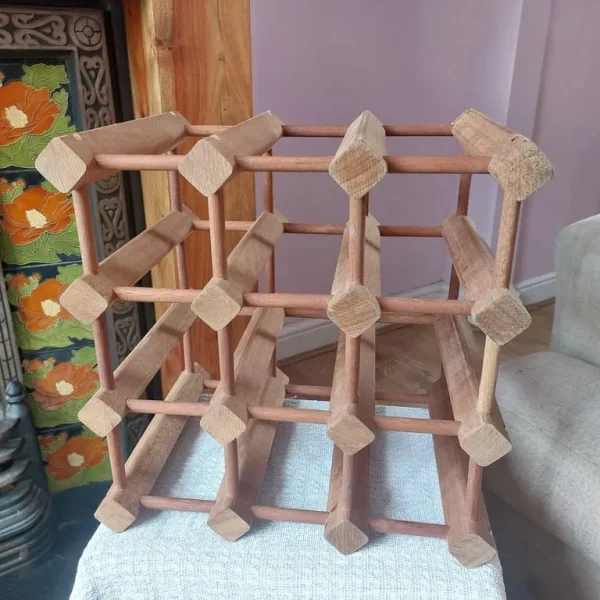 Solid Wood Wine Rack