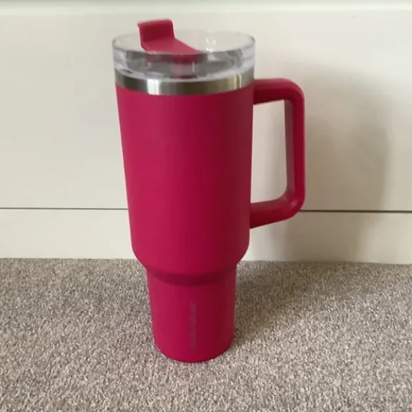 Bright Pink Thermal Mug